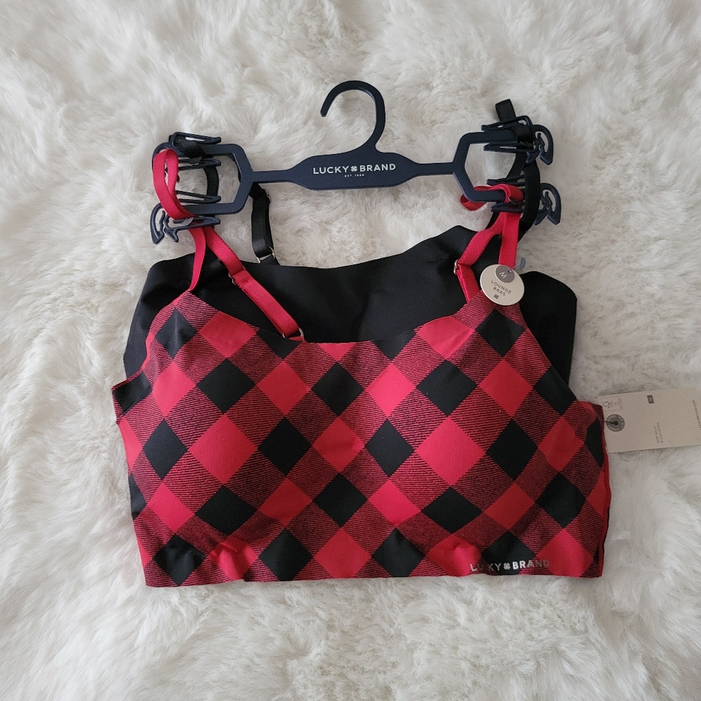 ❤️LUCKY BRAND NEW 2-PACK WIREFREE BRALETTE SIZE M